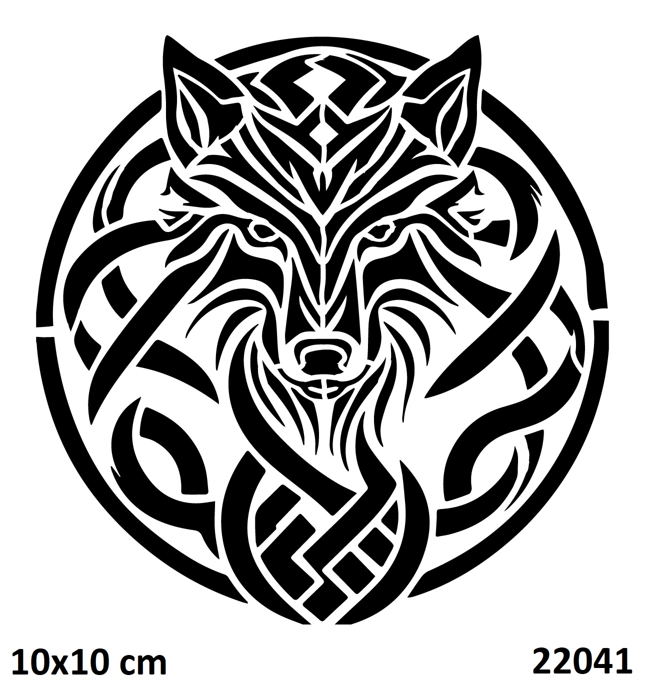 Tribal Bozkurt Dövmesi Geçici Dövme Deseni