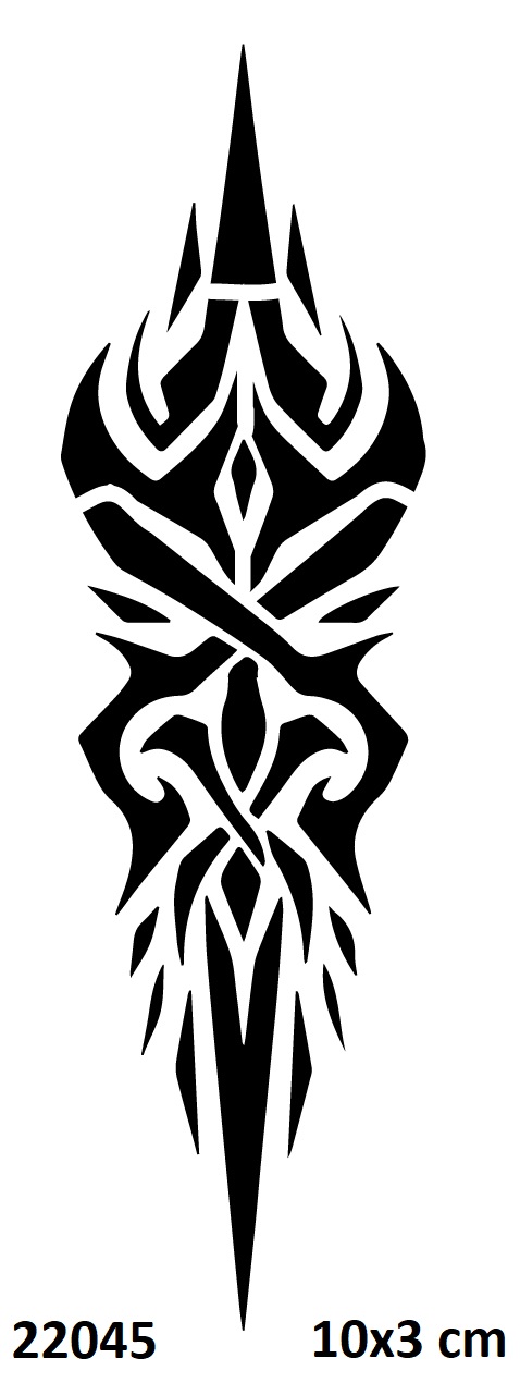 Tribal Şekiller Geçici Dövme Şablonu Stencil Kalıp