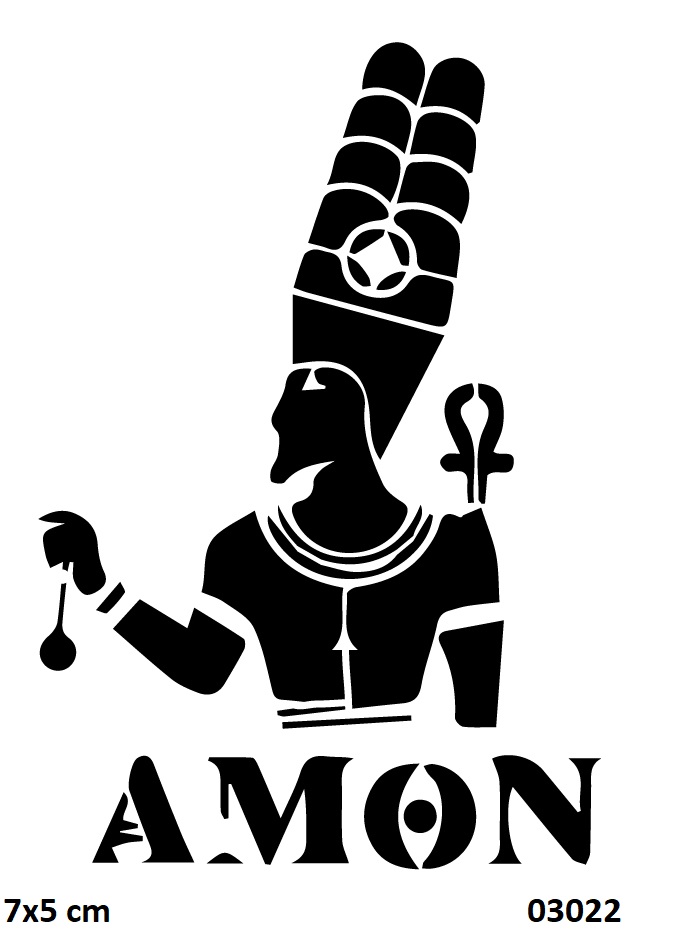 Antik Mısır Tanrı Amon-Ra Geçici Dövme Şablonu