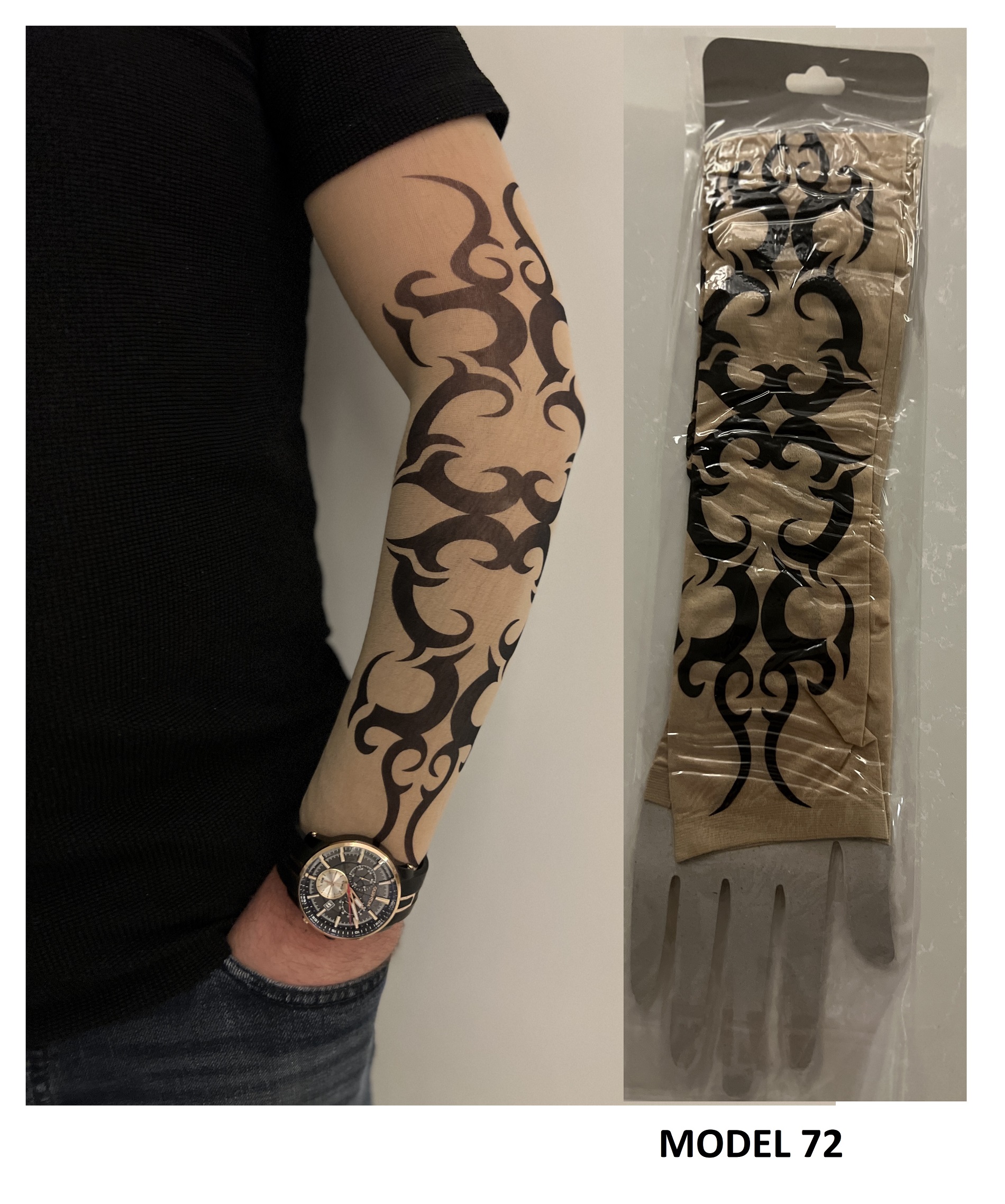 Giyilebilir Dövme Çift Kol 2 Adet Kol Çorap Dövmesi Sleeve tattoo Model72