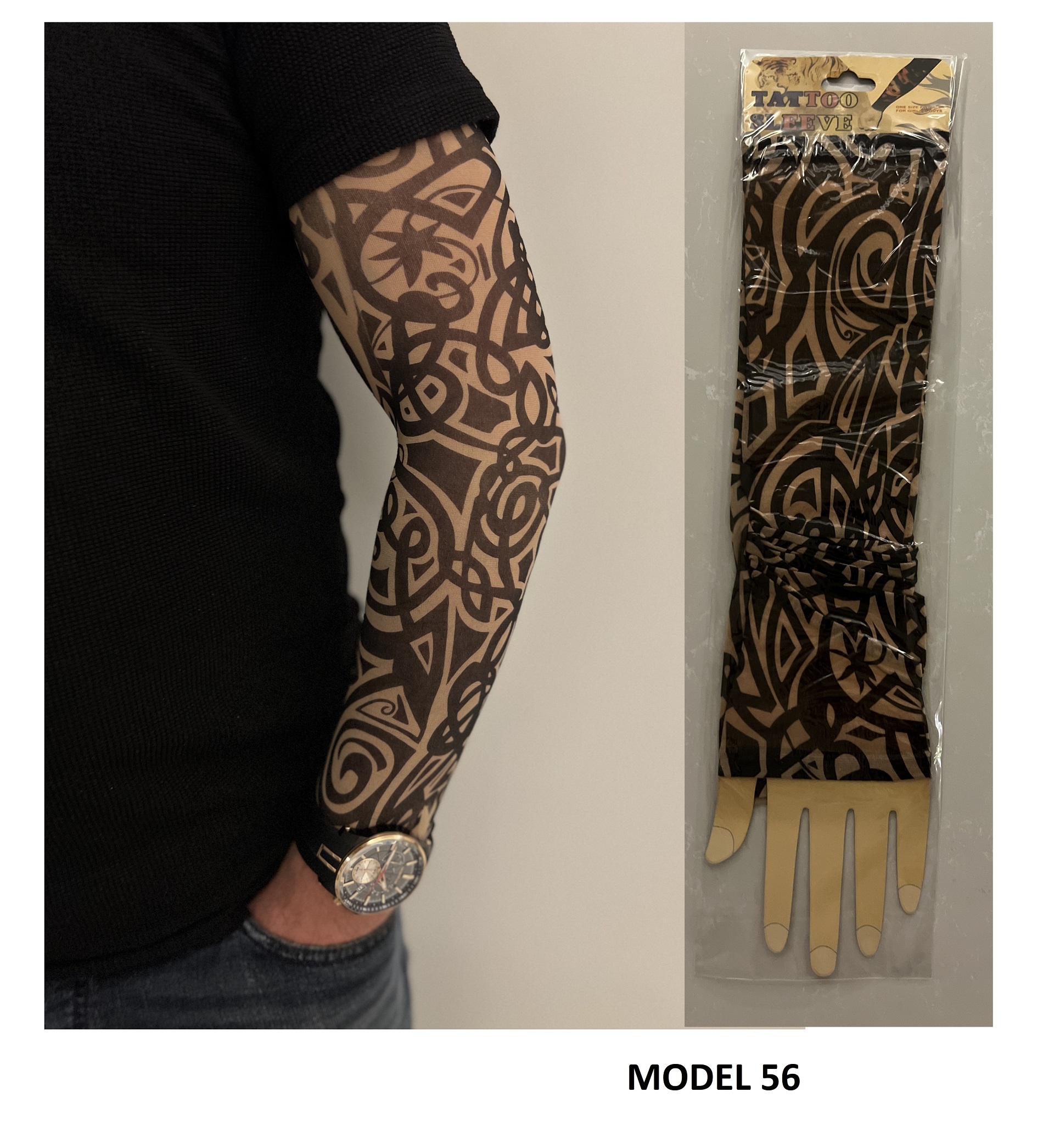 Giyilebilir Dövme Çift Kol 2 Adet Kol Çorap Dövmesi Sleeve tattoo Model56