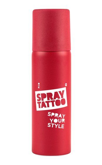 Spray Tattoo Kırmızı Geçici Sprey Dövme