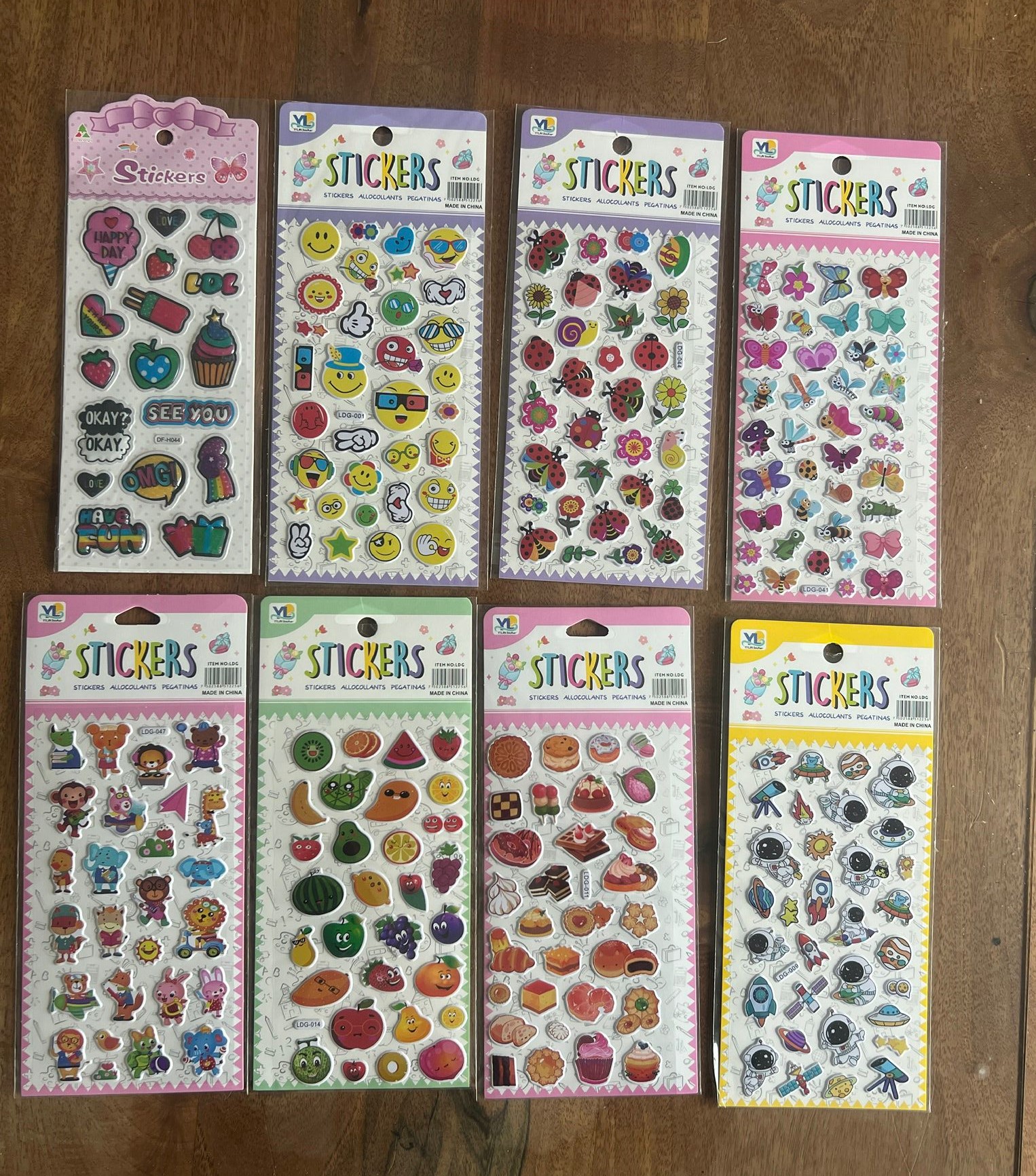 8 Adet Birden Çocuk Eğitici Sticker Çıkartma Seti Model 6