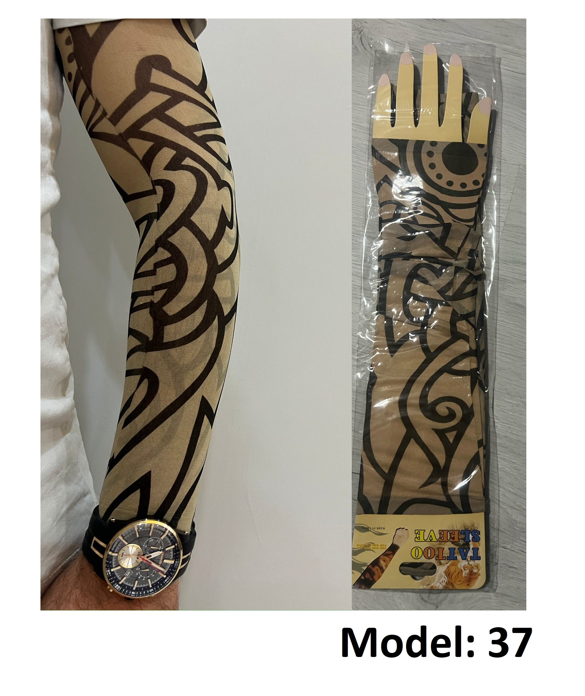 Giyilebilir Dövme Çift Kol 2 Adet Kol Çorap Dövmesi Sleeve tattoo Model37