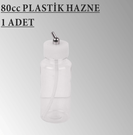 Airbrush Tabancası Boya Haznesi 80 cc Plastik