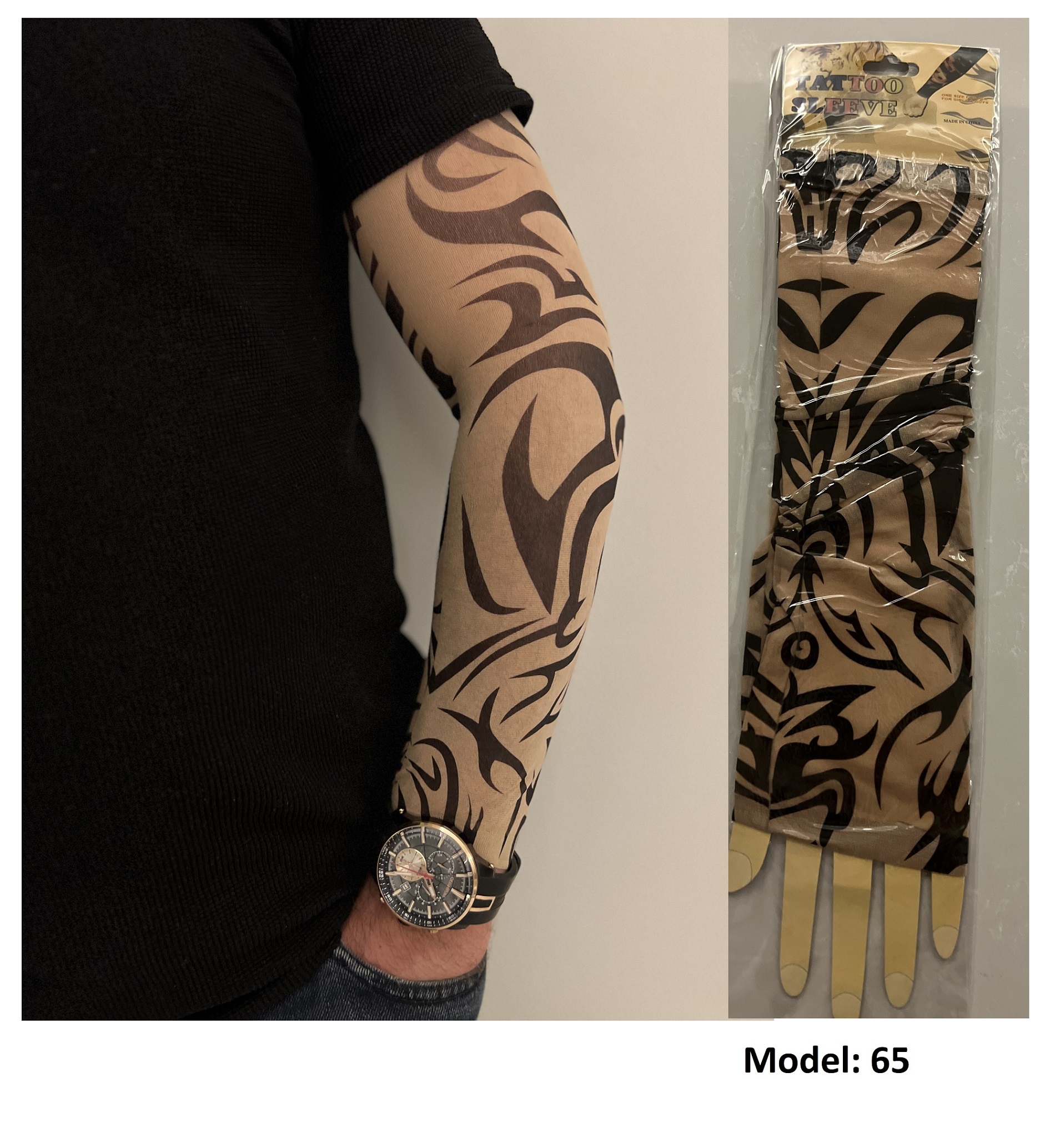 Giyilebilir Dövme Çift Kol 2 Adet Kol Çorap Dövmesi Sleeve tattoo Model65