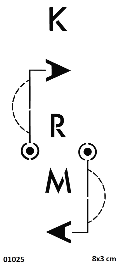 Karma Geçici Dövme Şablonu Stencil Kalıp