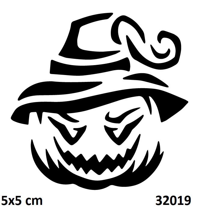 Bal Kabağı Hallowen Geçici Dövme Şablonu