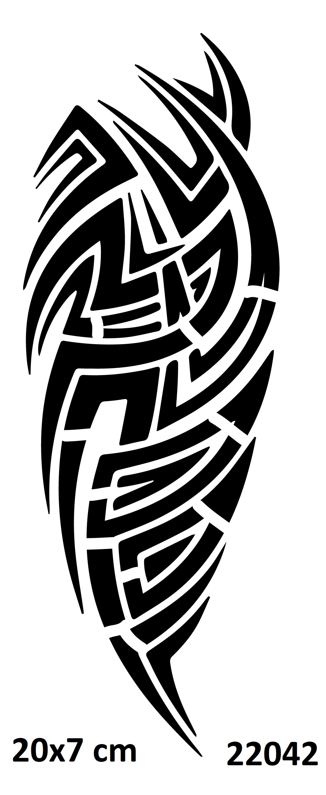 Tribal Büyük Kol Dövmesi Geçici Dövme Deseni