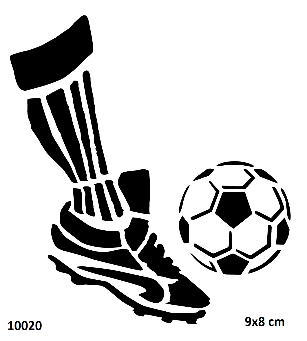 Futbol Krampon Geçici Dövme Şablonu Stencil Kalıp