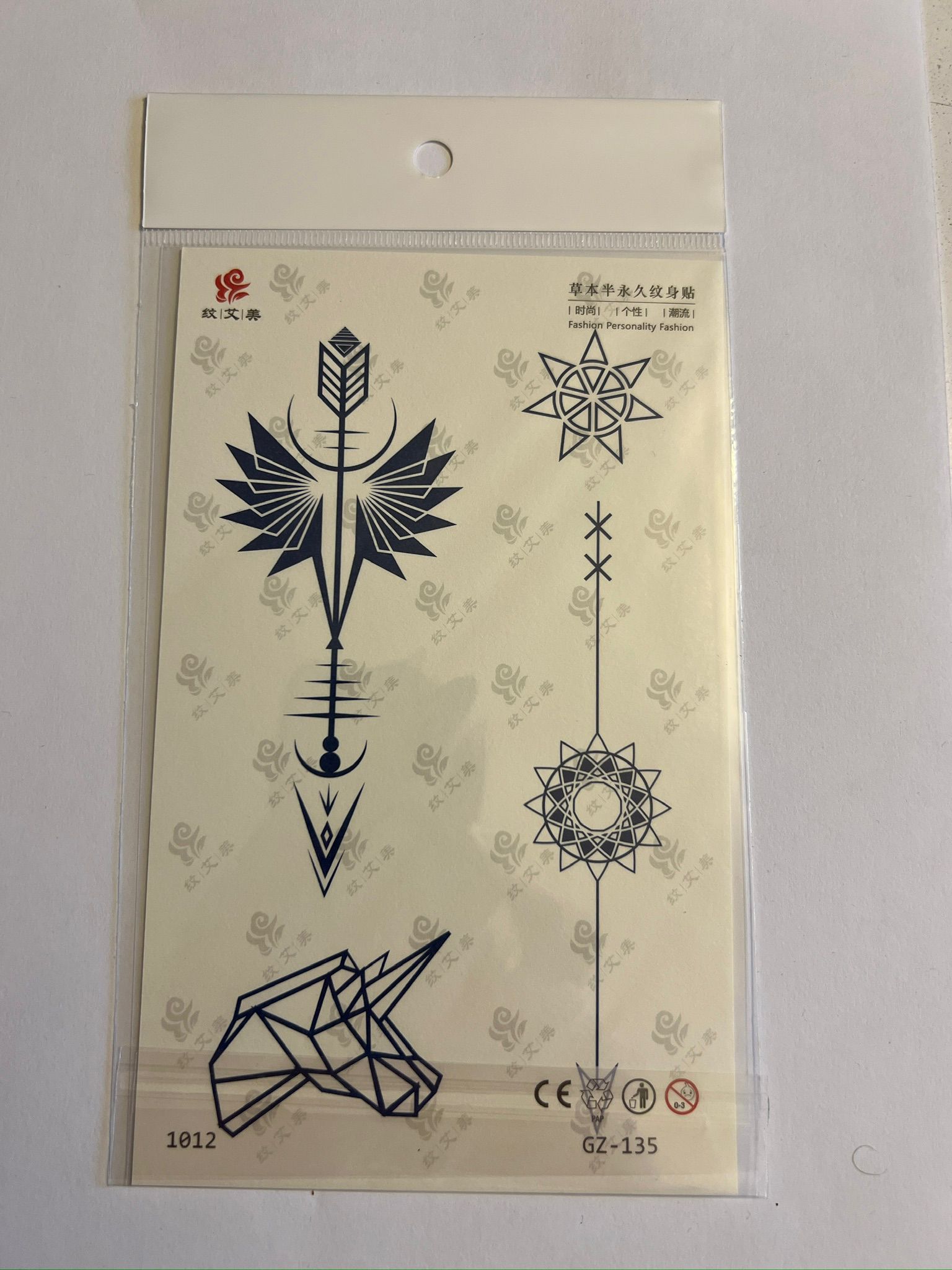 Oklar 18x11 cm  Aylık Yarı Kalıcı kalıcı Geçici Dövme Yapıştırma Dövme