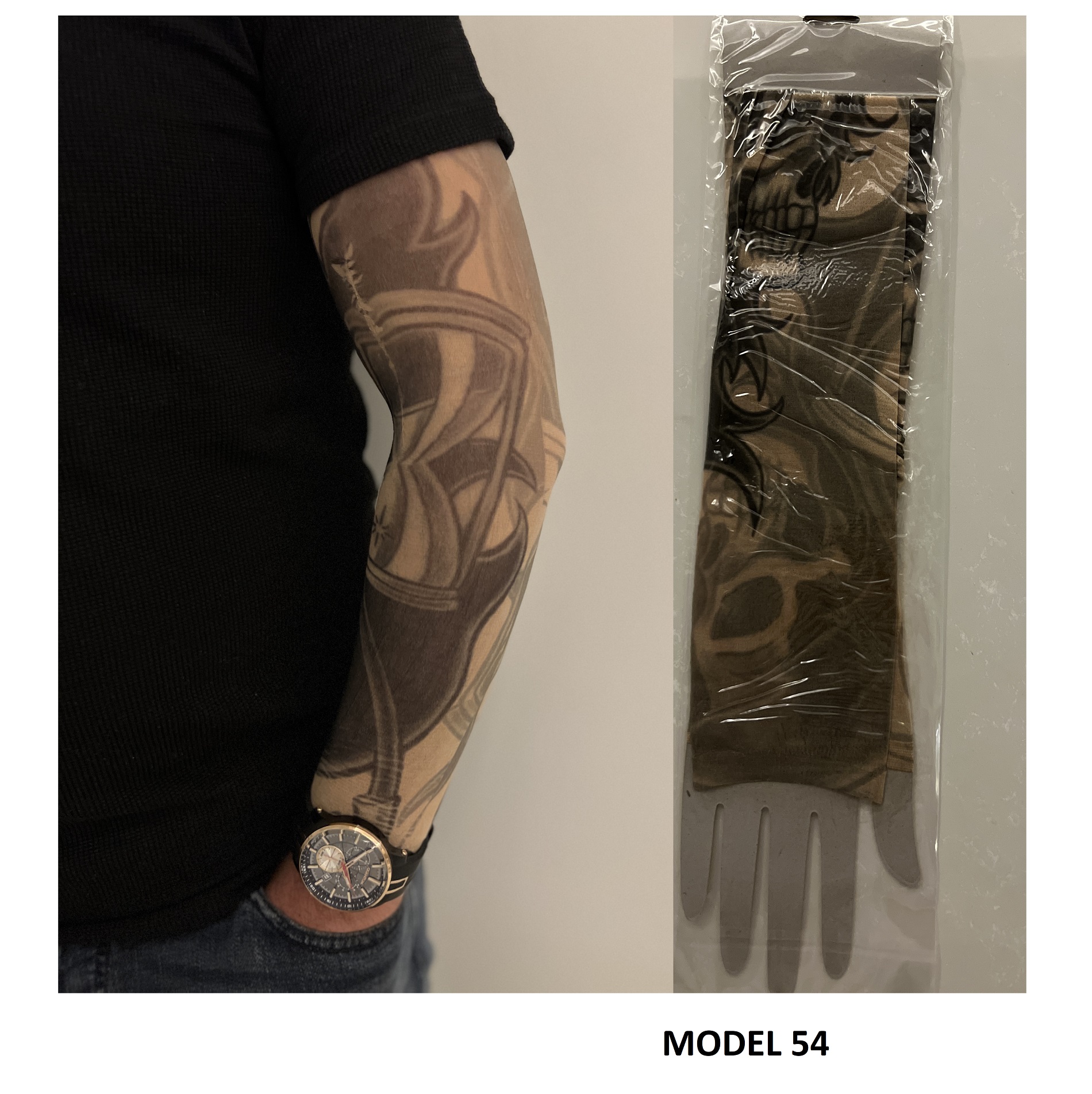 Giyilebilir Dövme Çift Kol 2 Adet Kol Çorap Dövmesi Sleeve tattoo Model54