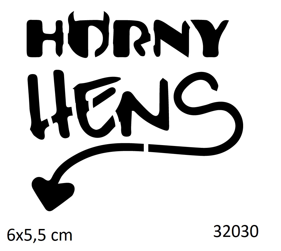 Horny Hens Bekarlığa Veda Partisi Dövmesi Geçici Dövme Şablonu