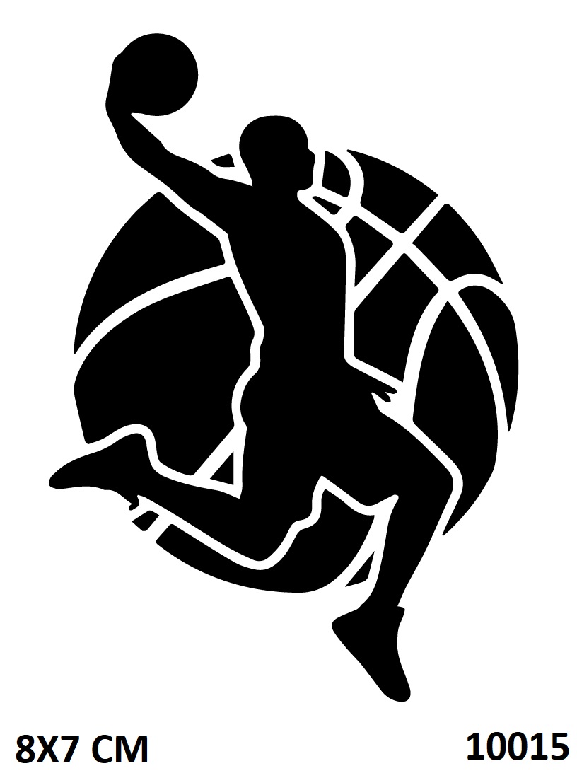 Basketbol Sporcu Modeli Geçici Dövme Şablonu