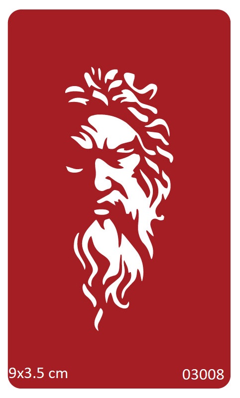 Öfkeli Zeus Geçici Dövme Deseni