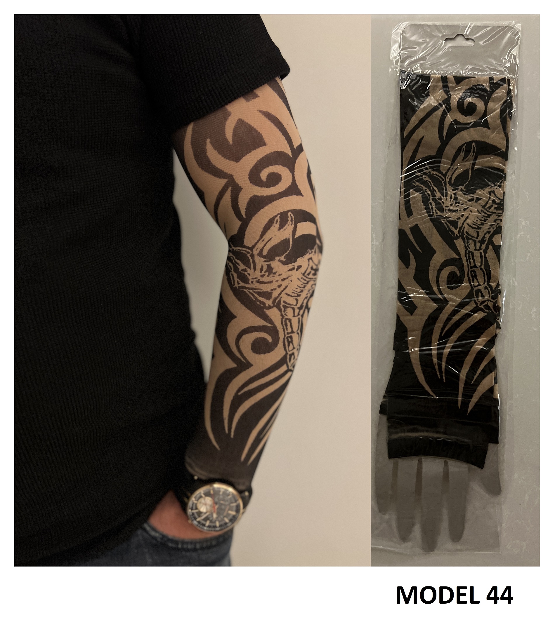 Giyilebilir Dövme Çift Kol 2 Adet Kol Çorap Dövmesi Sleeve tattoo Model44
