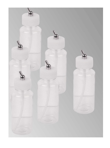 5 Adet Airbrush Tabancası Boya Haznesi 80 cc Plastik