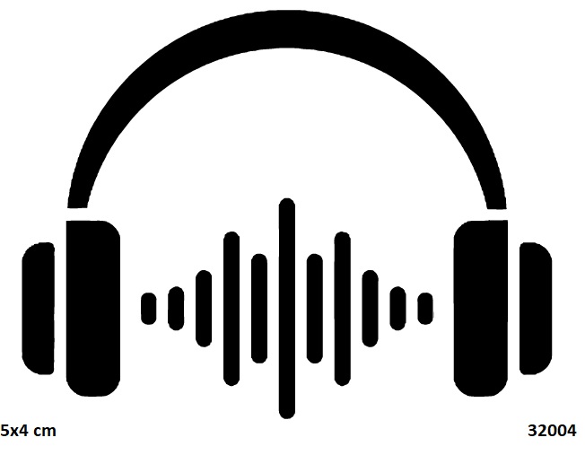 Müzik Ritim Geçici Dövme Şablonu