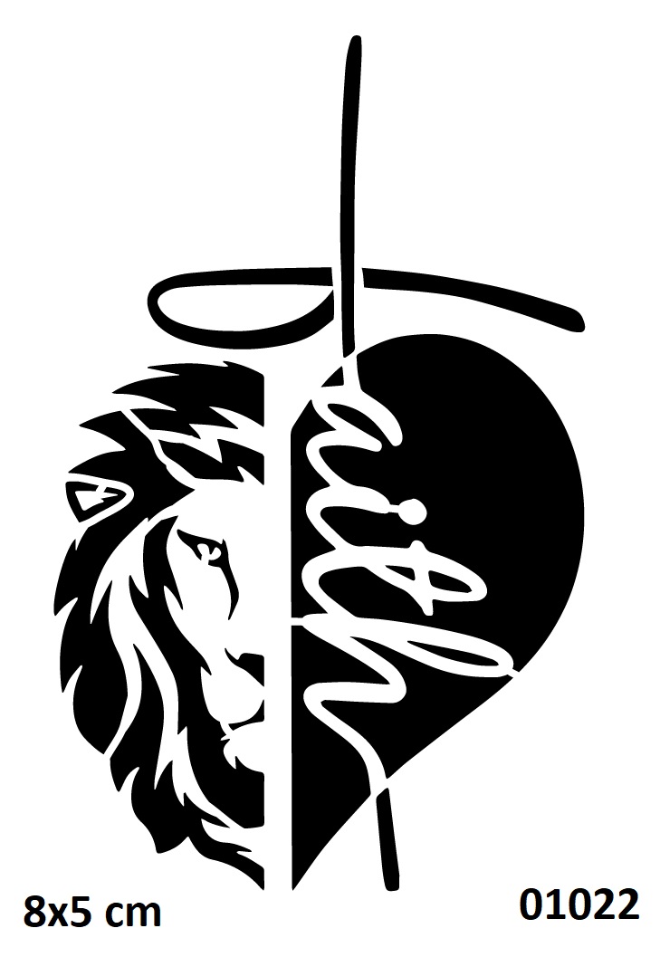 Faith İnanç Aslan Geçici Dövme Şablonu