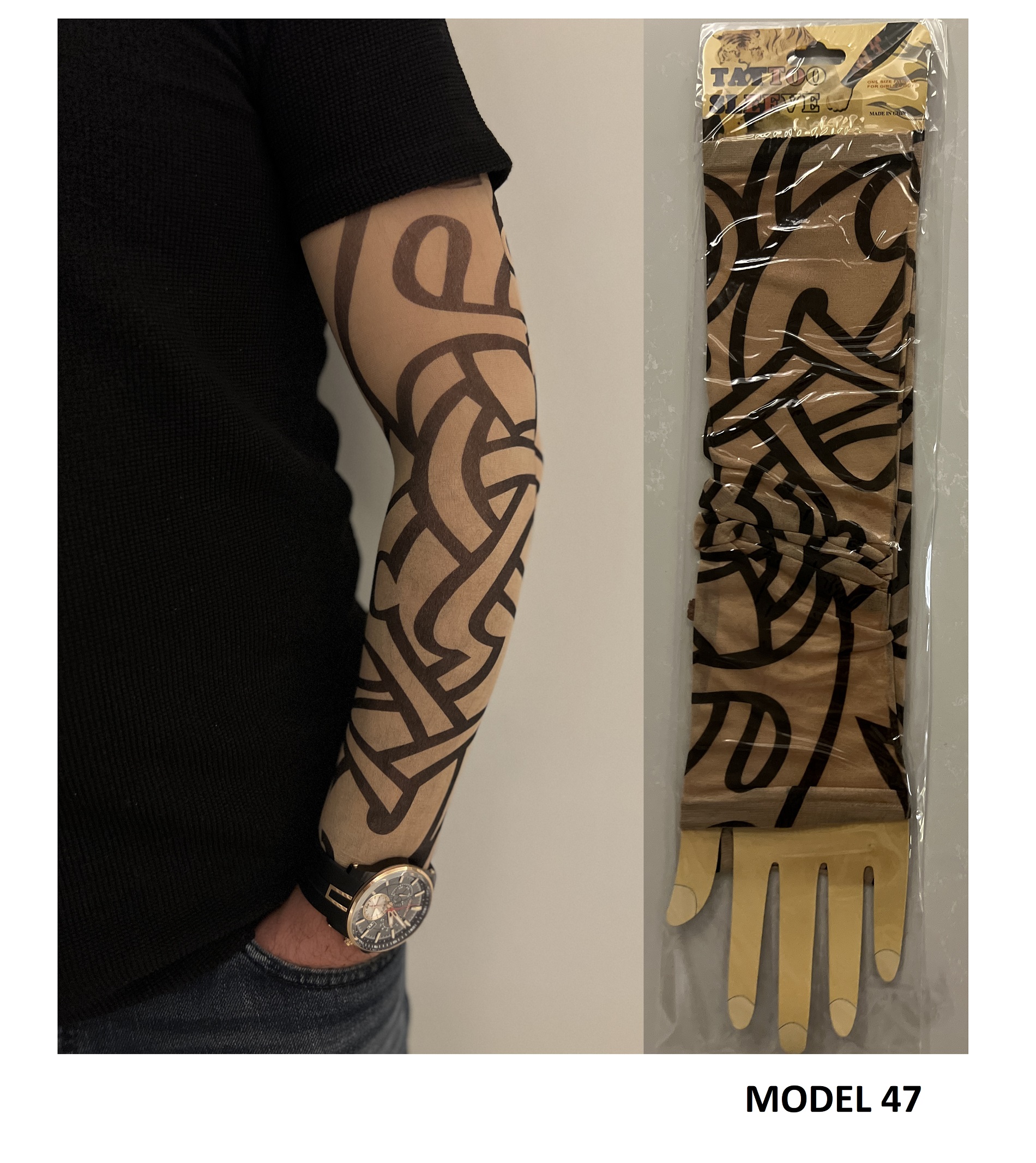 Giyilebilir Dövme Çift Kol 2 Adet Kol Çorap Dövmesi Sleeve tattoo Model47