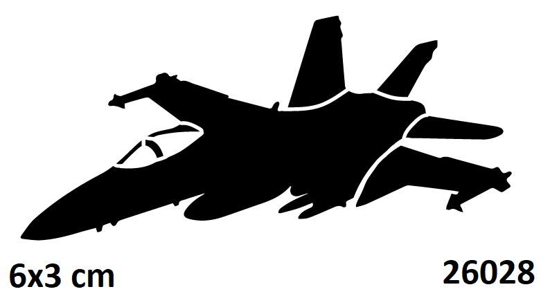 Savaş Uçağı F 16 Dövmesi Geçici Dövme Deseni