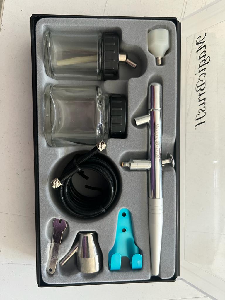 Alttan Besleme Airbrush Boya Tabancası Seti