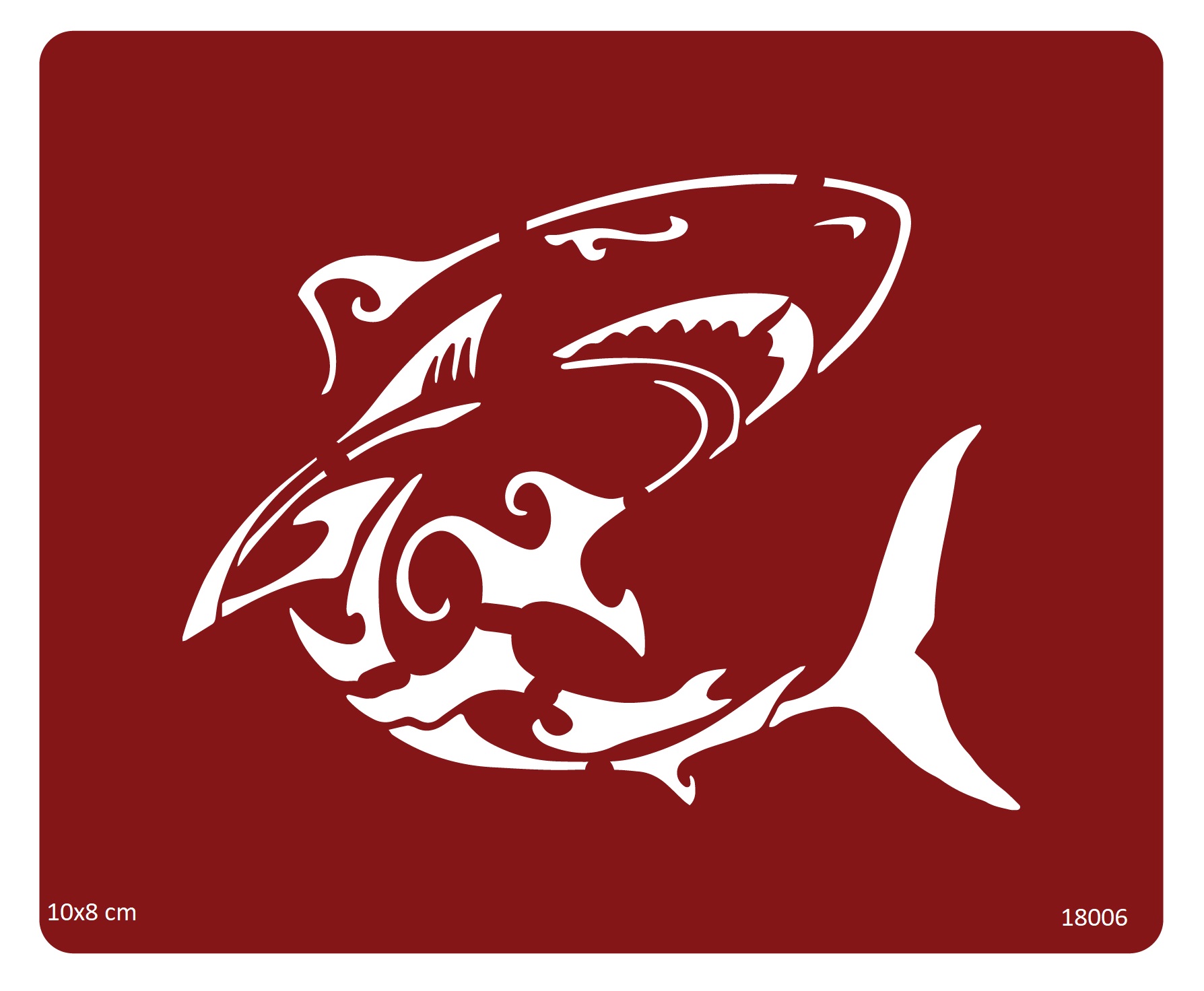 Köpek Balığı Shark Geçici Dövme Kalıbı