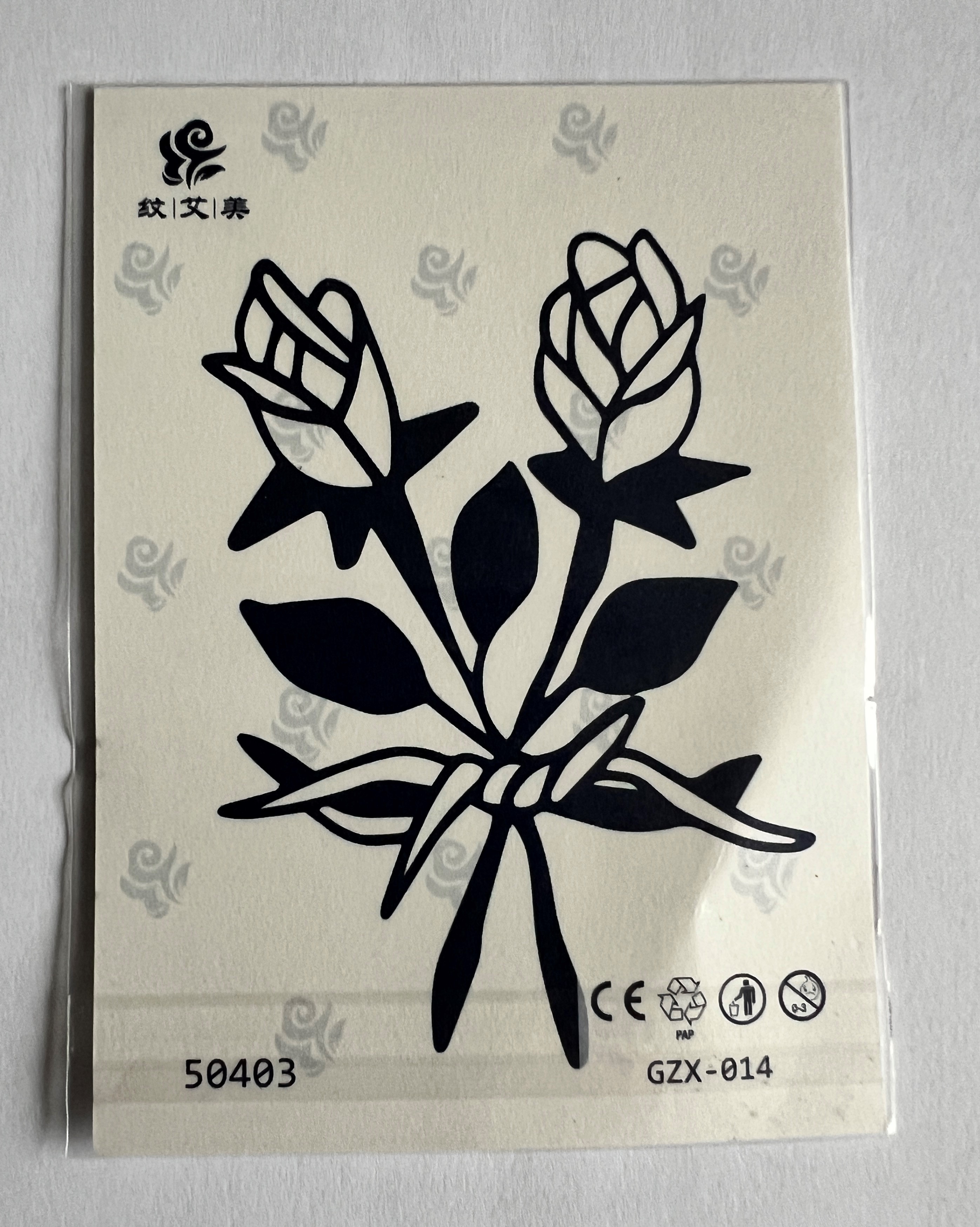 Buket Yarı Kalıcı Geçici Dövme Sonradan Kararan 1 Aylık Dövme 11x8 cm