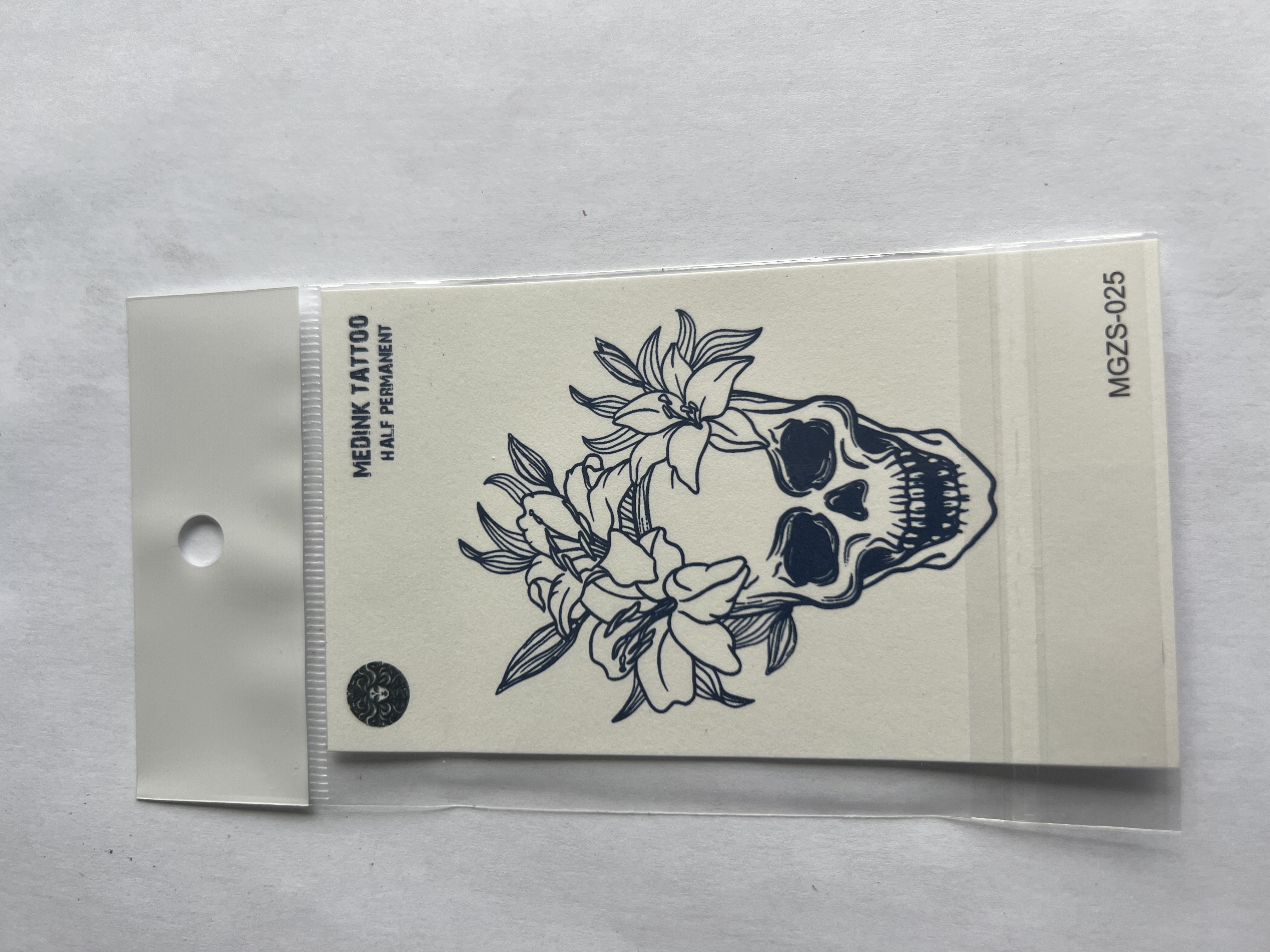Kuru Kafa 11x8 cm Yarı Kalıcı Geçici Dövme Yapıştırma Dövme