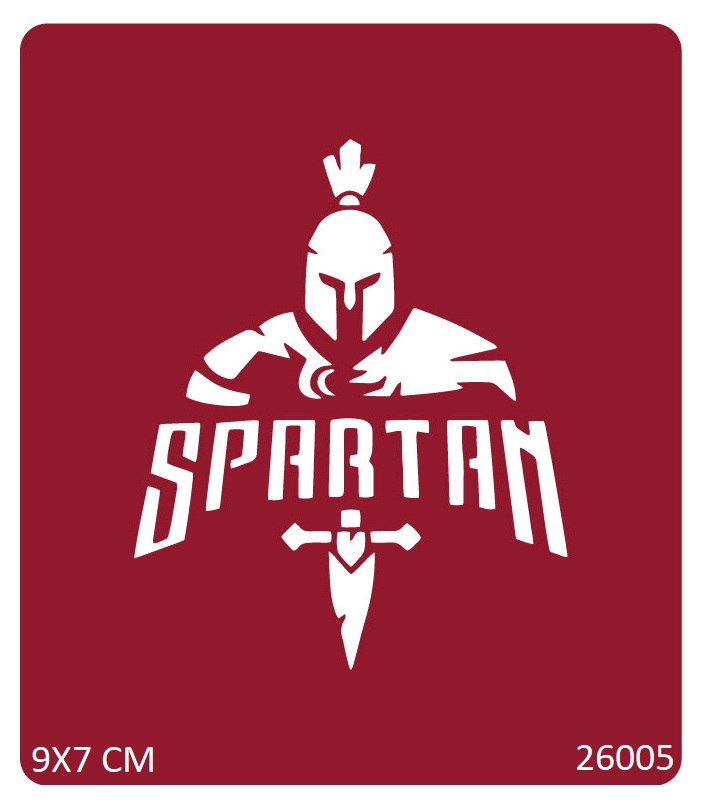 Sparta Sacaşçısı Geçici Dövme Şablonu