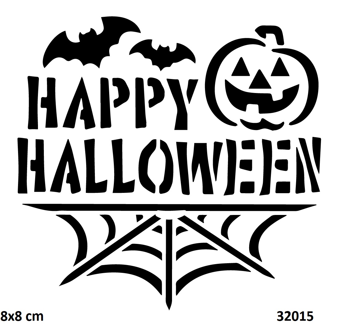 Cadılar Bayramı Hallowen Geçici Dövme Şablonu