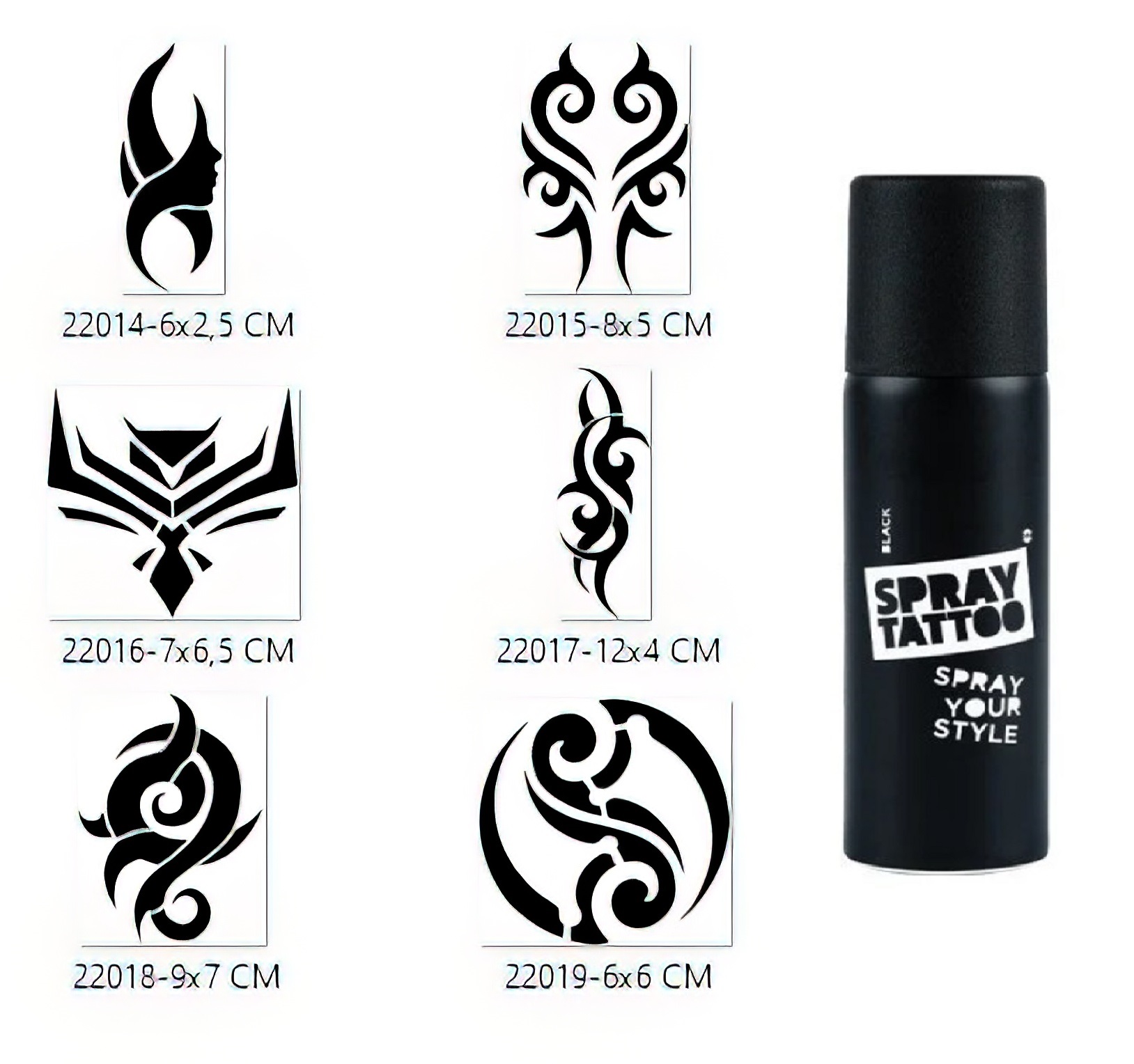 Triballer Geçici Sprey Dövme Seti Spray Tatto