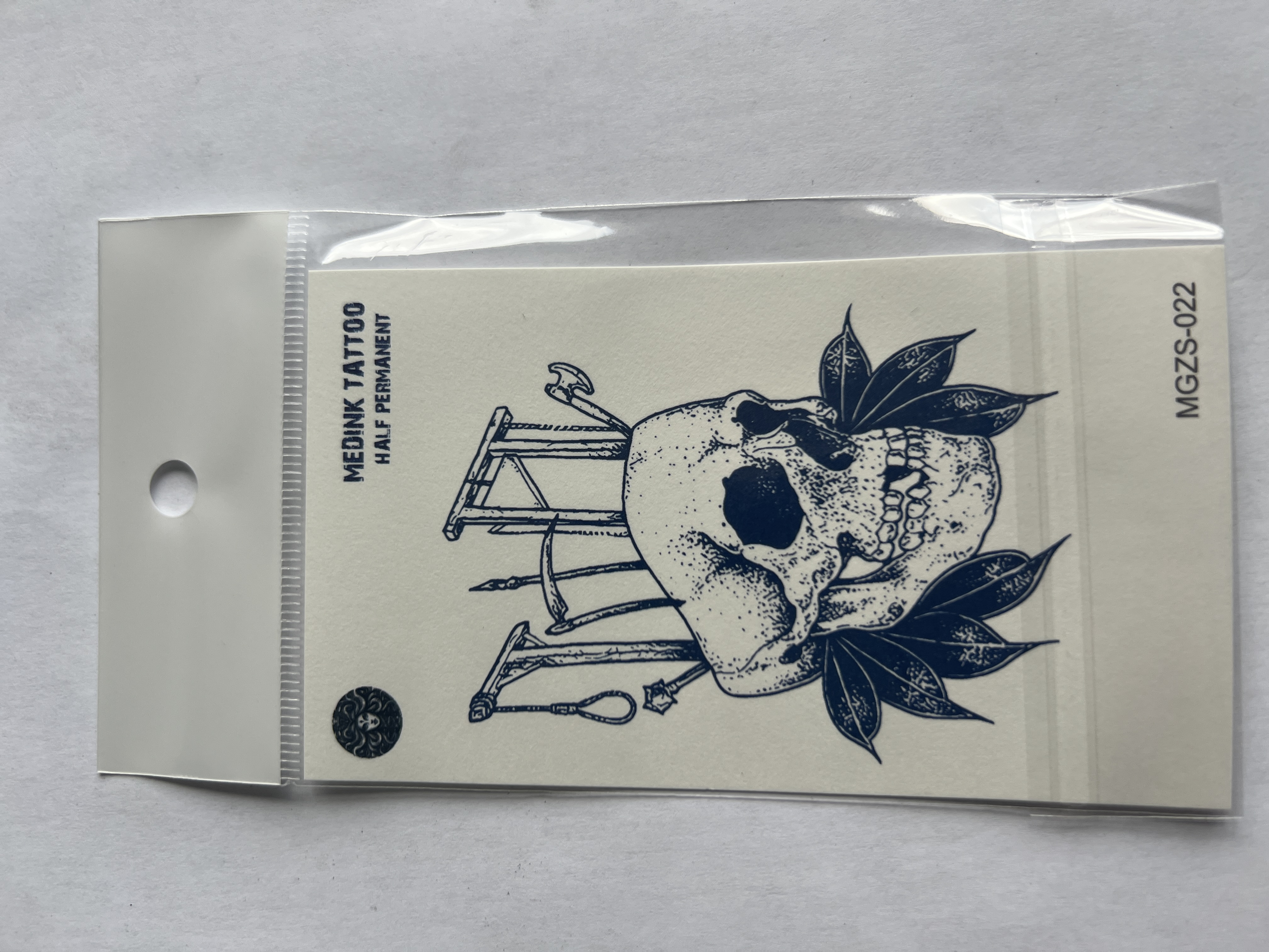 Kuru Kafa 11x8 cm Yarı Kalıcı Geçici Dövme Yapıştırma Dövme