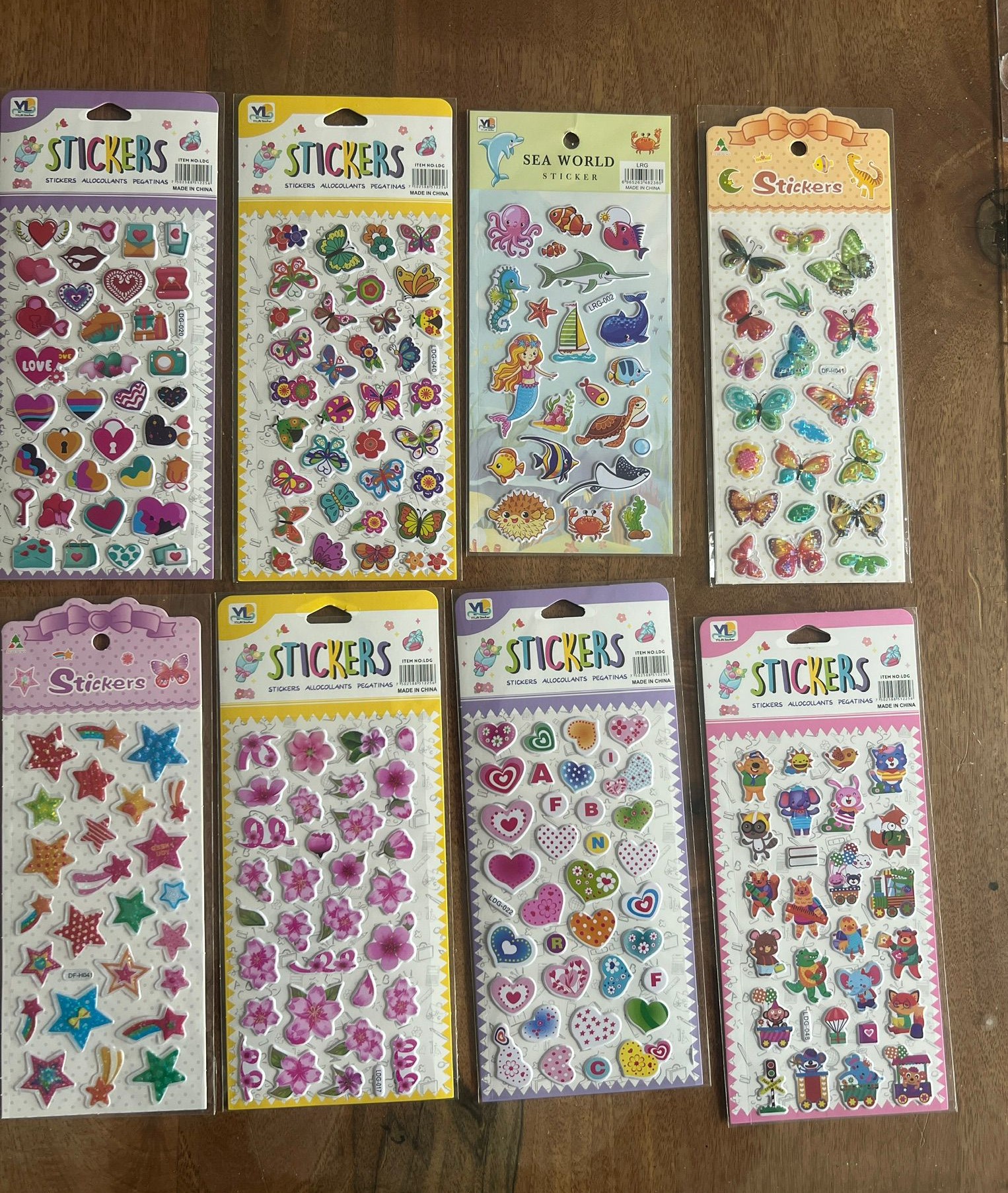 8 Adet Birden Çocuk Eğitici Sticker Çıkartma Seti Model 5