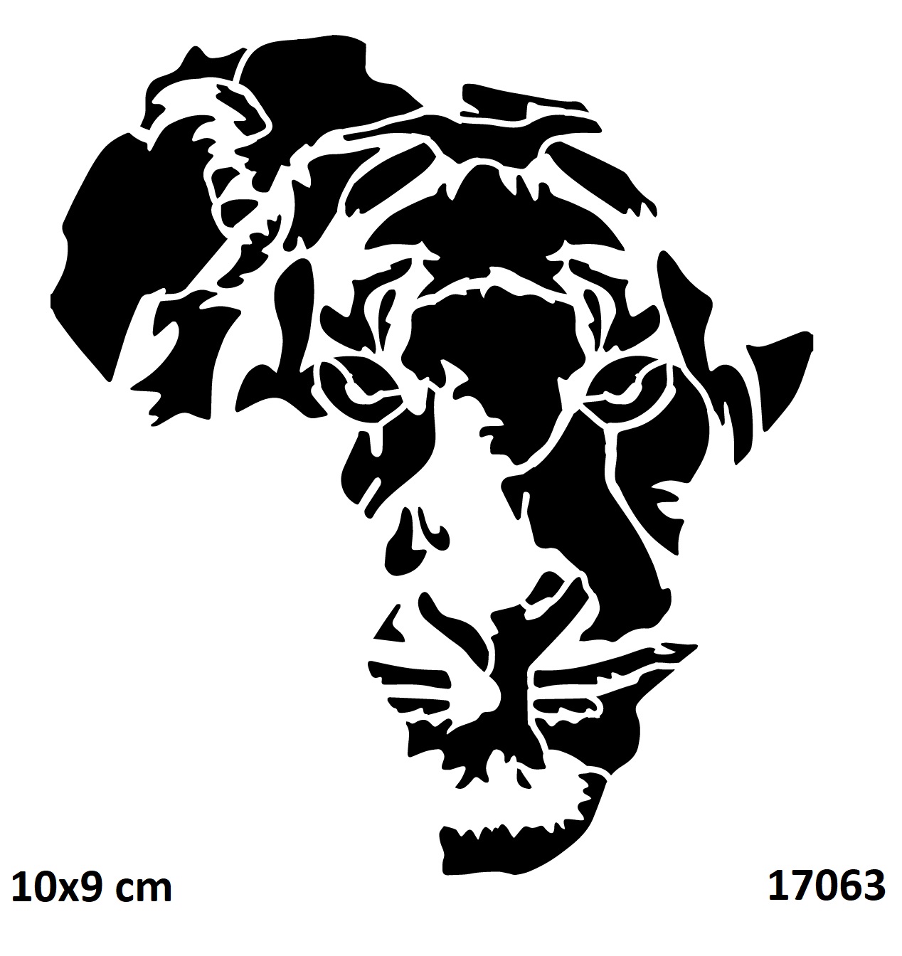 Afrika Aslanı Dövmesi Geçici Dövme Deseni