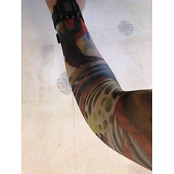 Çift Kol Giyilebilir Dövme Pençe Desenler Tattoo Sleeve