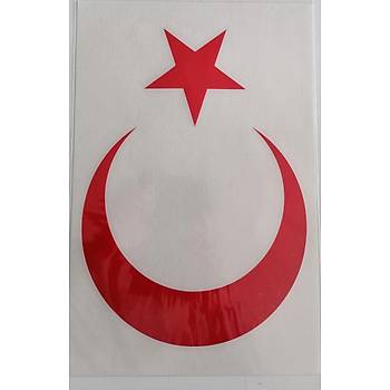 Türk Bayraðý Araba Çýkartmasý Sticker Kýrmýzý