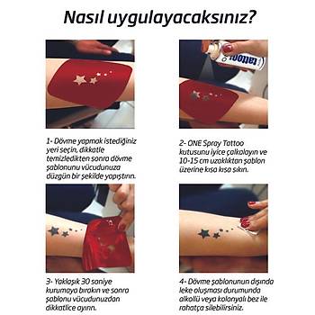 Henna Tattoo Gecici Sprey Dovme Sablonu Hint Kinasi Dovme Desenleri