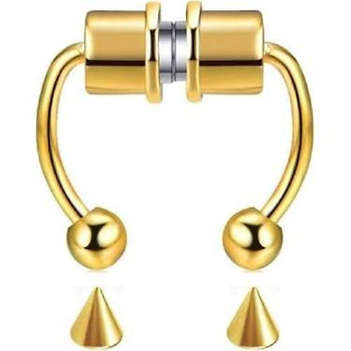 Mıknatıslı Fake Septum Piercing Altın rengi