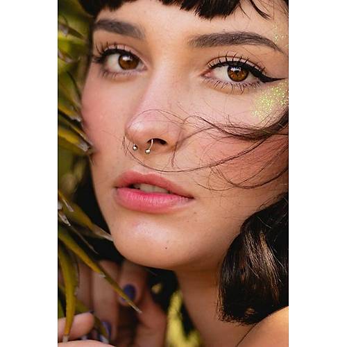 Mıknatıslı Fake Septum Piercing Altın rengi