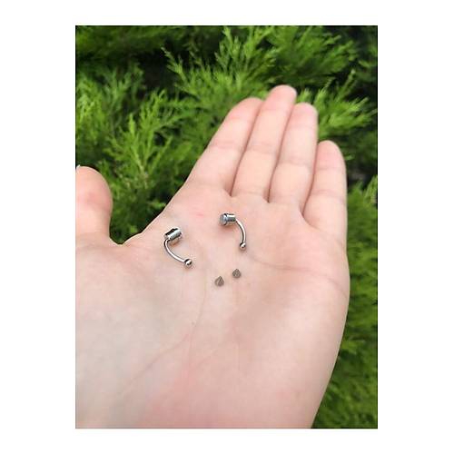 Mıknatıslı Fake Septum Piercing Altın rengi