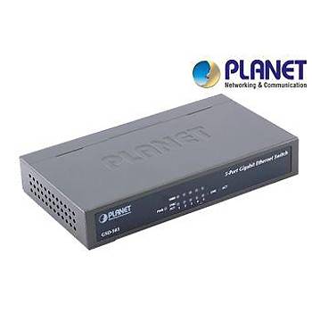 GSD-503 5-Port 10/100/1000Mbps Gigabit Ethernet Desktop Switch - Metal
