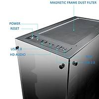 DarkFlash Phantom RGB Mid Tower Kasa PSU YOK