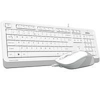 A4 Tech F1010 MM Klavye Mouse Set Beyaz USB