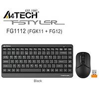 A4 Tech FG1112 Q Kablosuz Mini Klavye Mouse Siyah