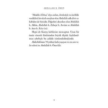 Peygamberimizin �ocuk Dostlar�-5 ABDULLAH B. �MER / �mmetin �limi