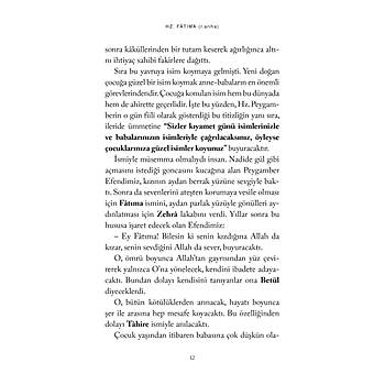 Hz. Fatıma (Ehl-i Beyt'in Annesi)