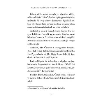 Peygamberimizin �ocuk Dostlar�-5 ABDULLAH B. �MER / �mmetin �limi