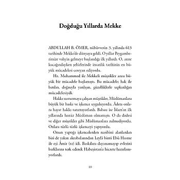 Peygamberimizin �ocuk Dostlar�-5 ABDULLAH B. �MER / �mmetin �limi