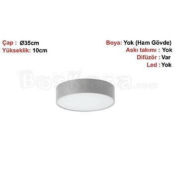 Davul (Pizza) Aydnlatma Sva st Bo kasa / 35cm / Ykseklik : 10cm